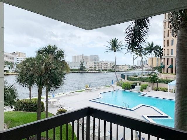 Amazing Intracoastal and pool views from your balcony